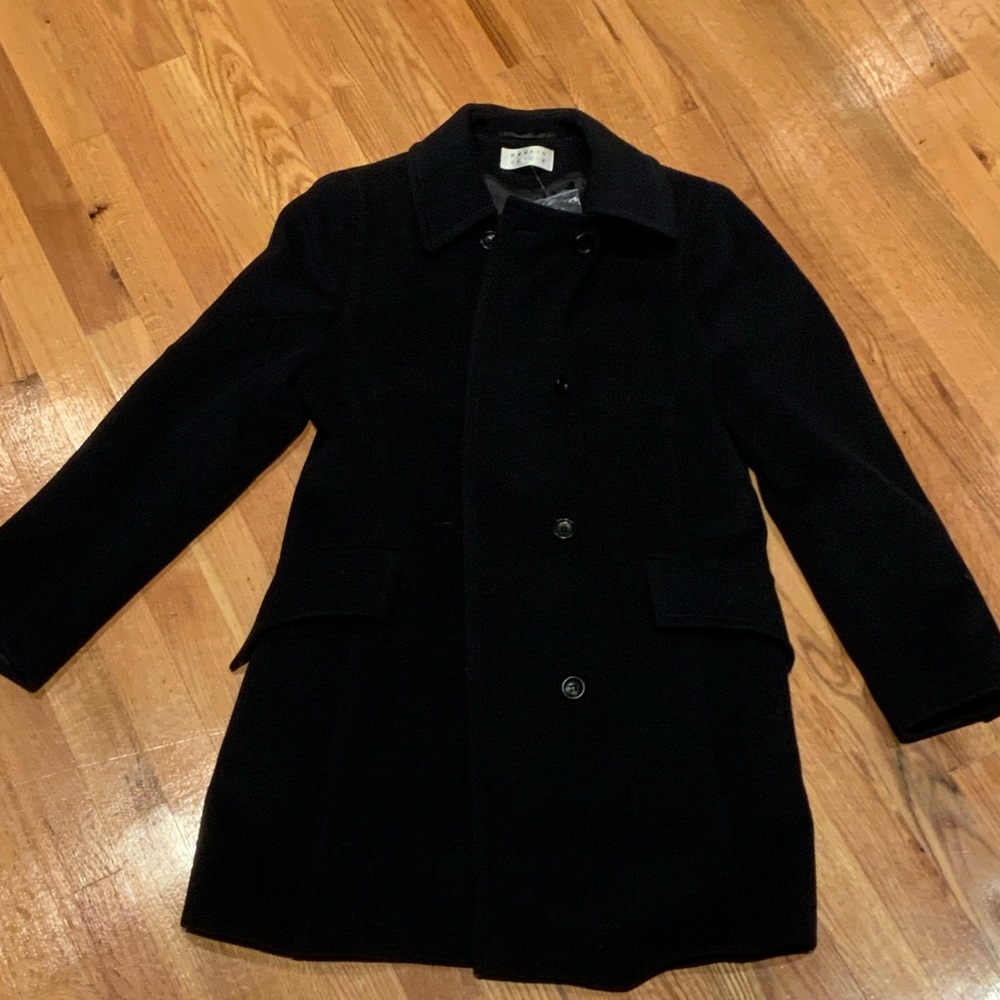 Elegant Black Pea Coat for Women